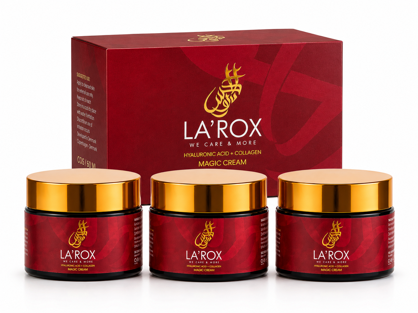 علب 3  LA’ROX Magic Cream  كورس عبوة بديل الفاونديشن